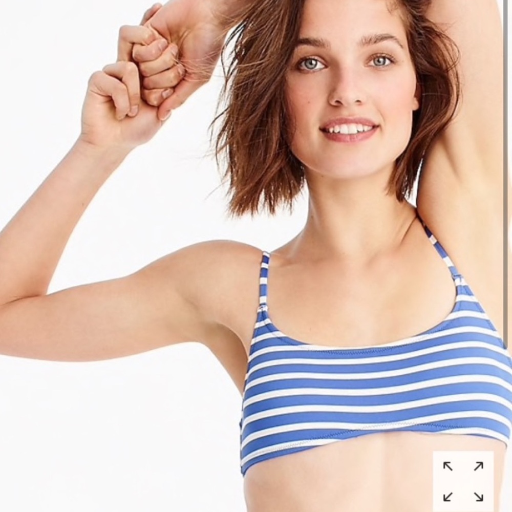 Jcrew striped swim top